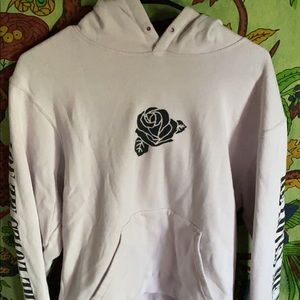 Zumiez light pink flower hoodie